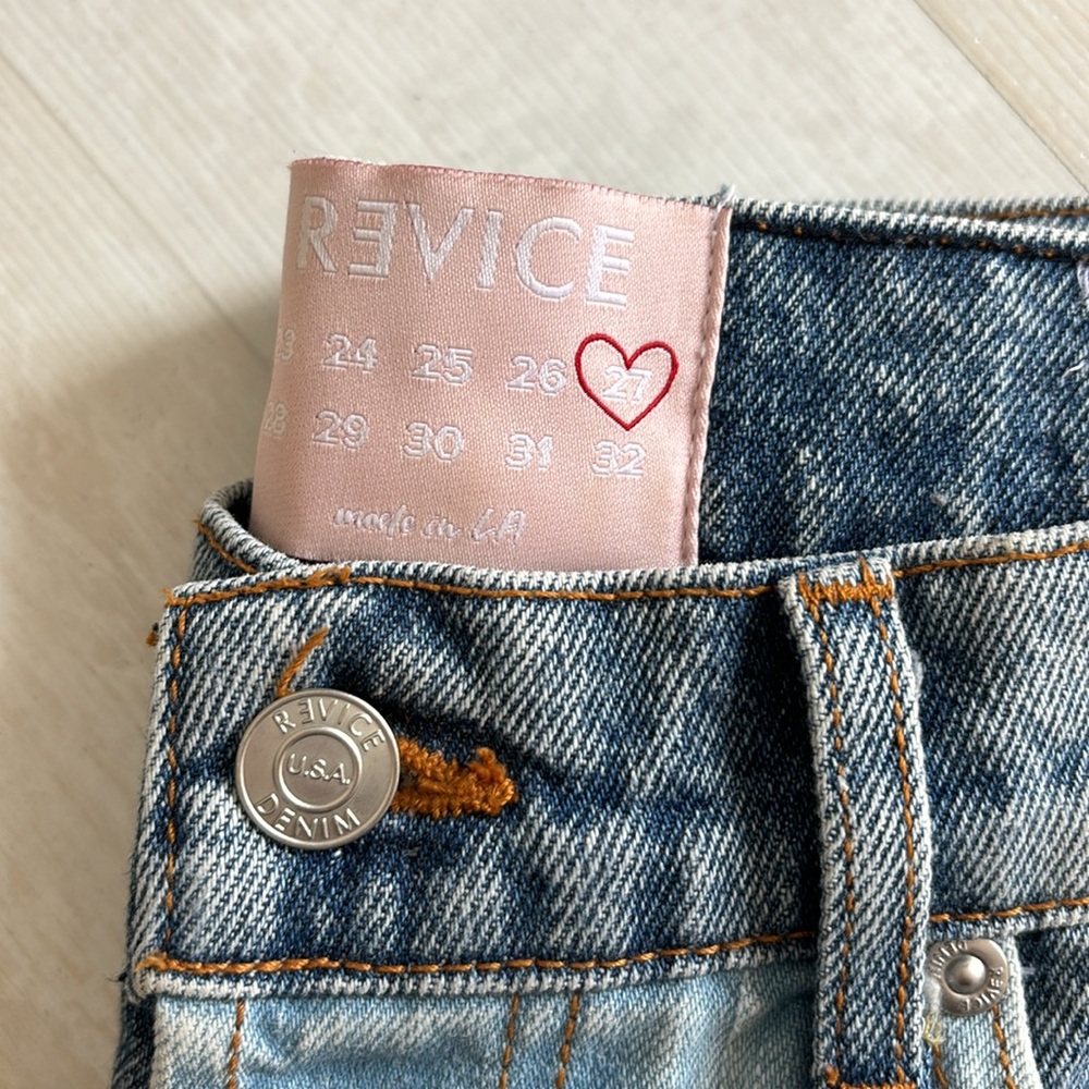 Revice High Rise Patchwork Jeans - Picture 2 of 4